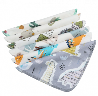 Alvababy Printed Bamboo Wipes (6pk)