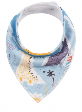 Alvababy Dino (Blue) Bandana Bib