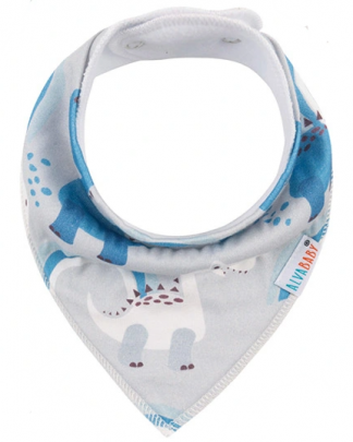 Alvababy Dino (Grey) Bandana Bib