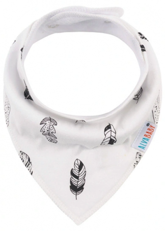 Alvababy Feathers Bandana Bib