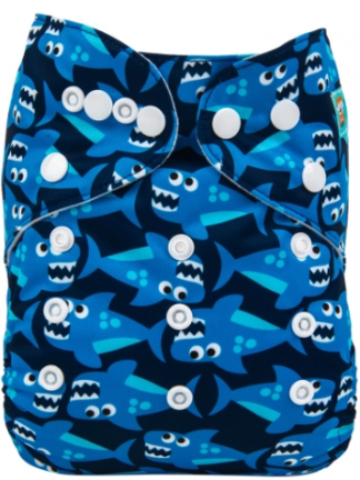 Alvababy Sharks Pocket Nappy