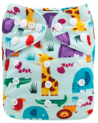 Alvababy Jungle Animals Pocket Nappy
