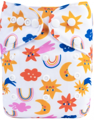 Alvababy Stars & Rainbows Pocket Nappy