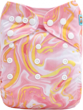 Alvababy Pink Swirl Pocket Nappy