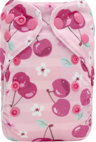 Alvababy Cherries Newborn AIO Nappy