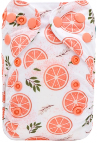 Alvababy Zesty Orange Newborn AIO Nappy